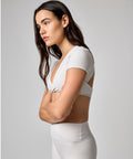 Camelia Top in Stone White Gray, ÔNNE activewear