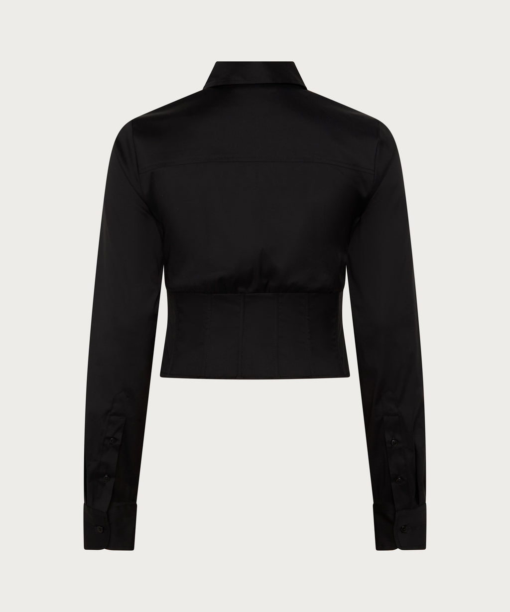 The Tailored Fitted Shrit Black