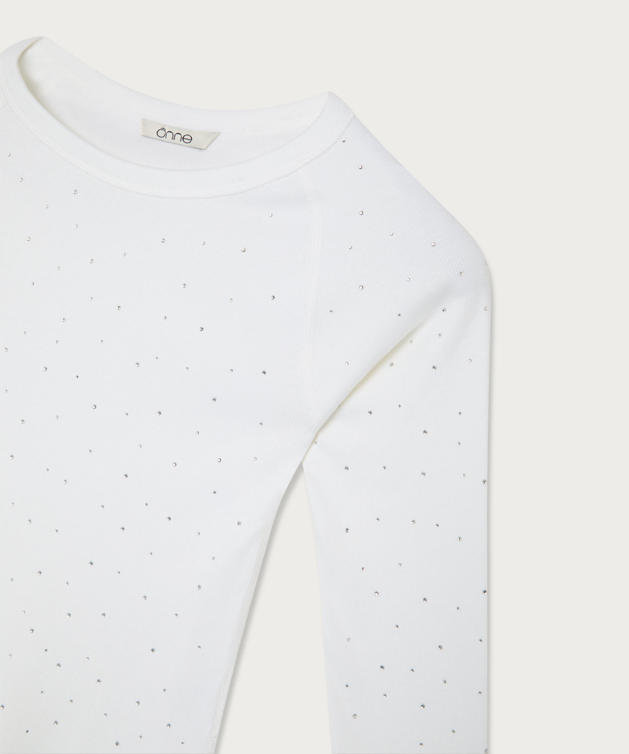 The Embellished Ribbed Long Sleeve