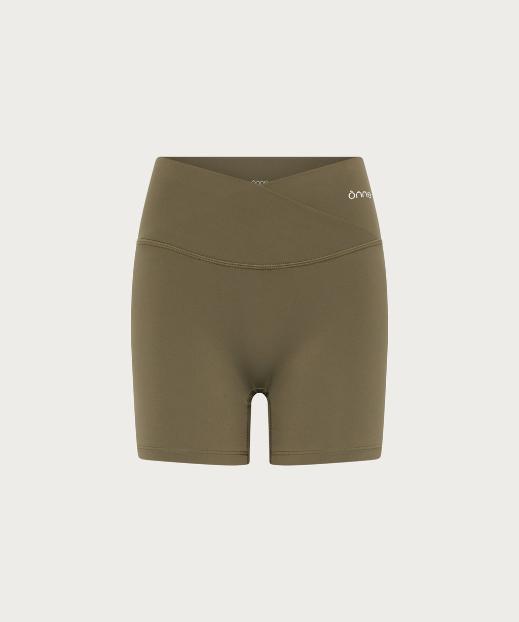 Solene Shorts in Gray Green, ÔNNE activewear