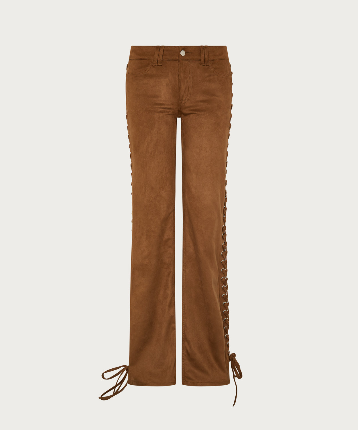 The Lace Up Suede Trouser
