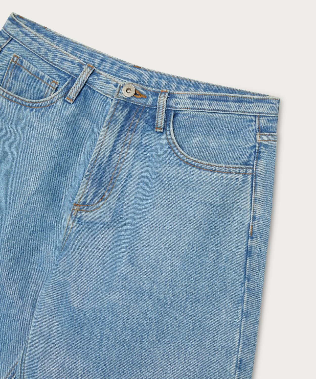 The Wide Leg Denim Trouser