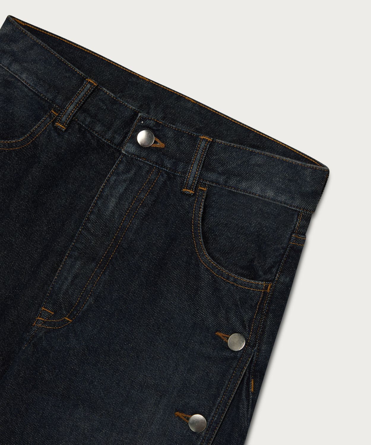 The Buttoned Straight Leg Jean