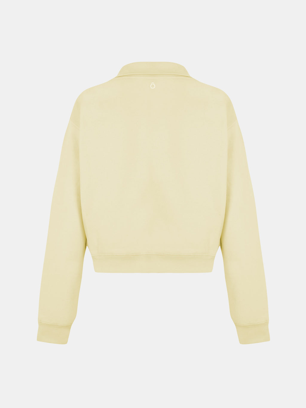 Alma Jacket in Creamy Yellow, silhouette, back, ÔNNE activewear
