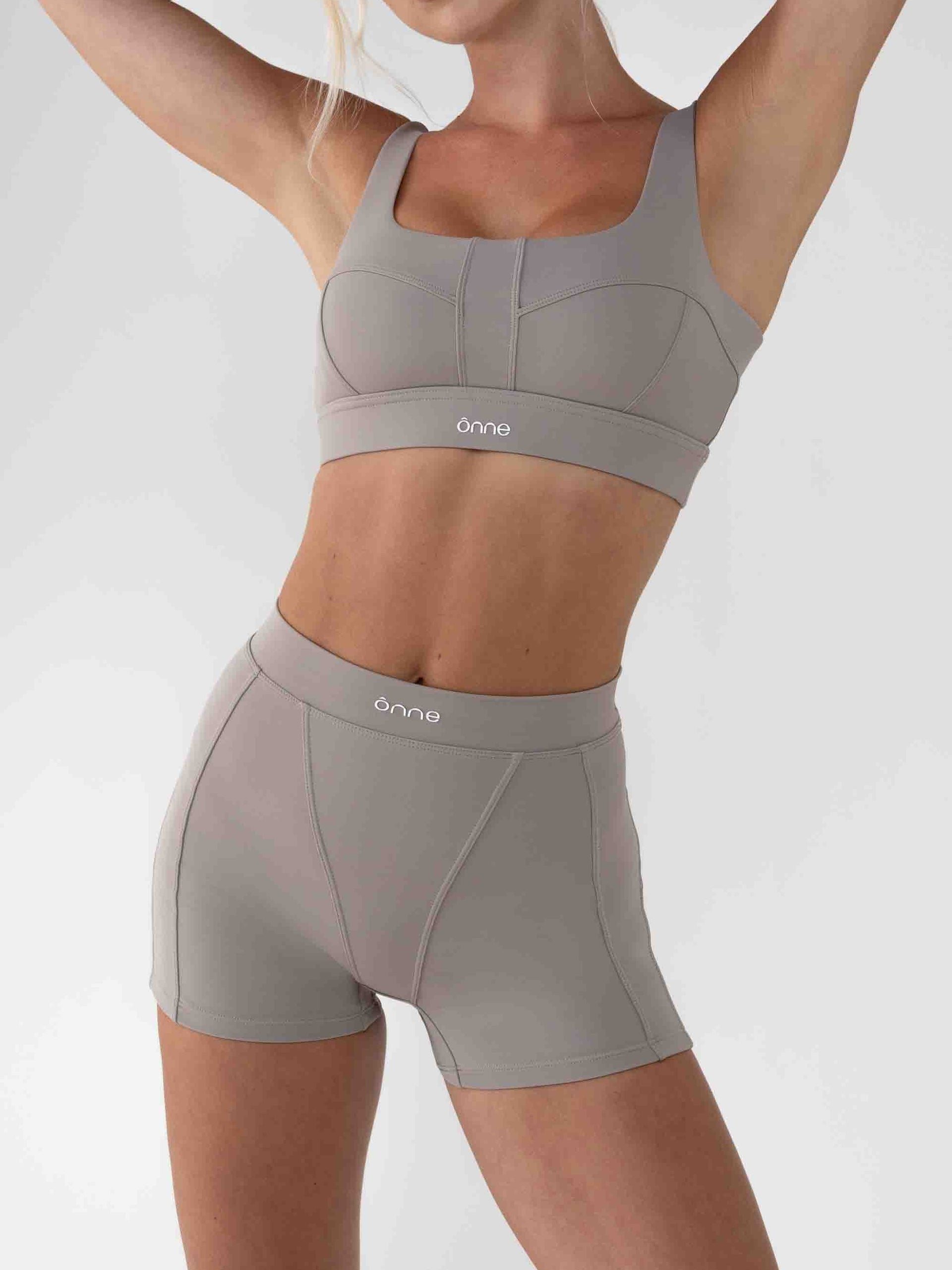 Bruna Top in Camel Gray, ÔNNE activewear
