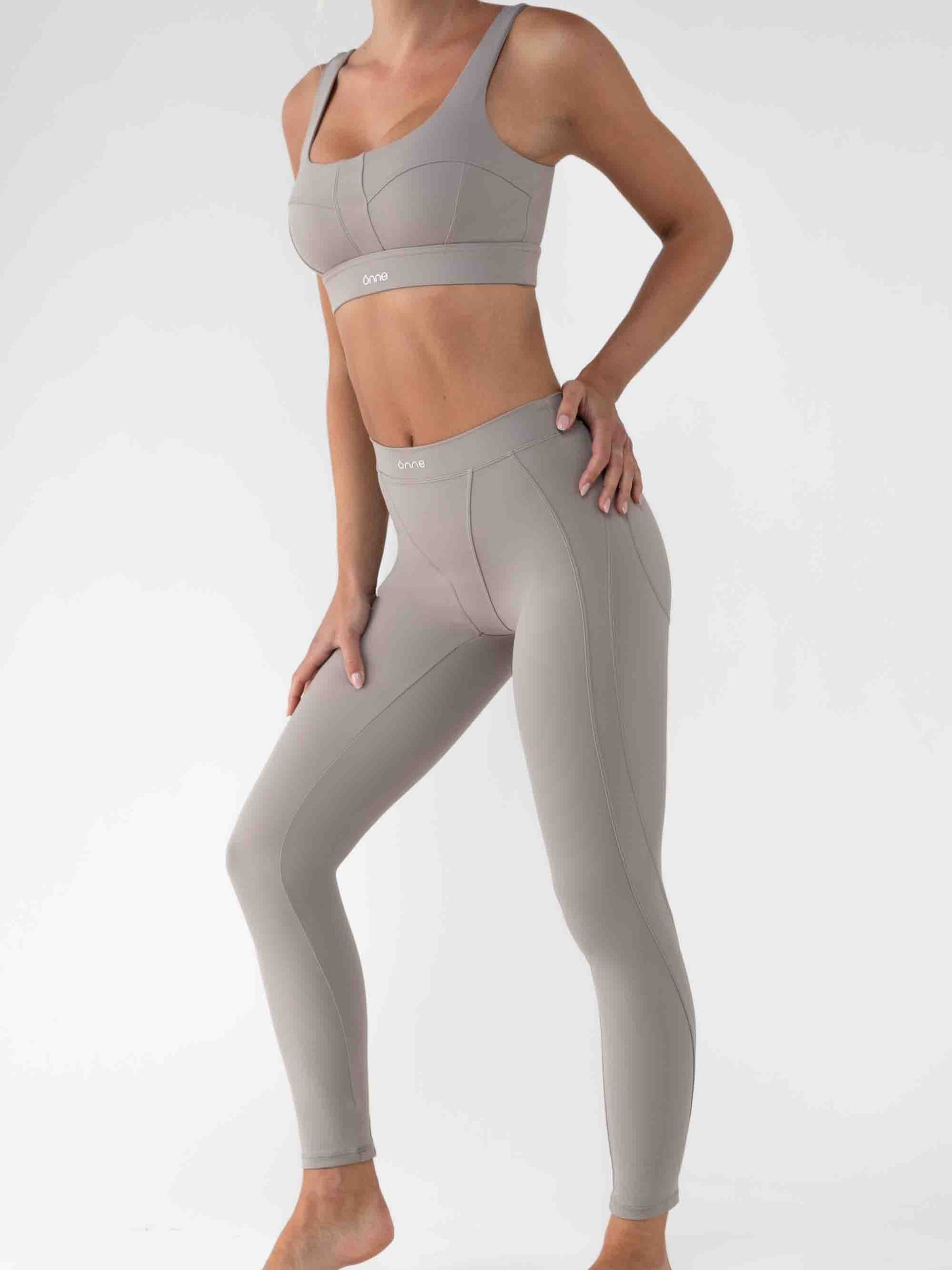 Bruna Top in Camel Gray, ÔNNE activewear