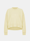 Elara Hoodie Baggy in Creamy Yellow, silhouette, front, ÔNNE activewear