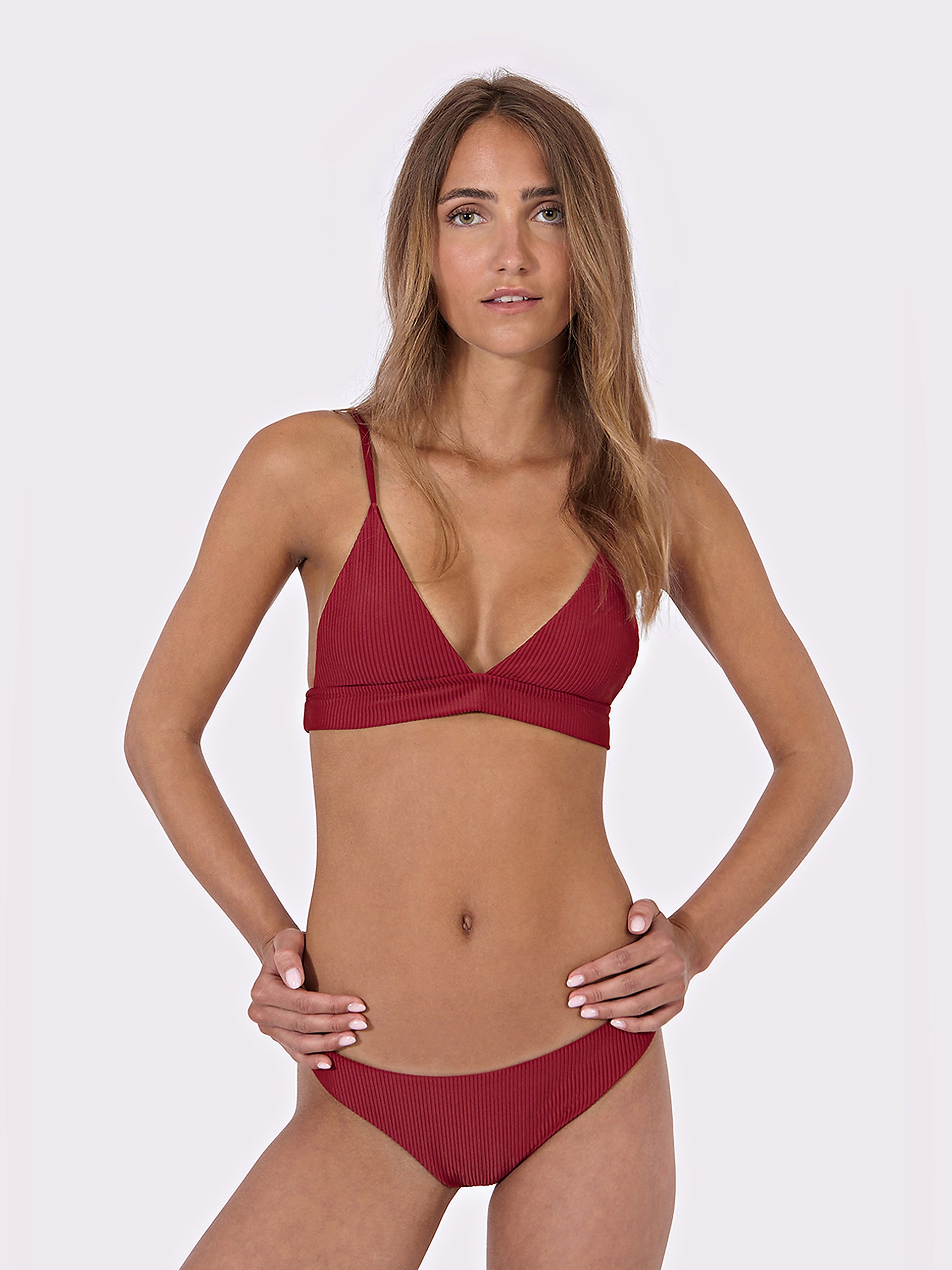 Erin Top Rib in Wine, ÔNNE swimwear
