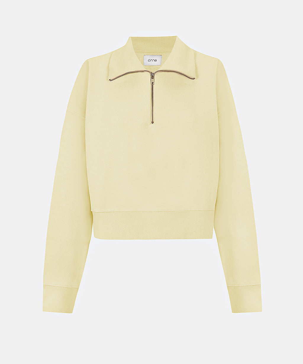 Luma Hoodie Half in Creamy Yellow, ÔNNE activewear