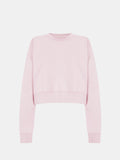 Nika Hoodie Crop in Light Pink, silhouette, front, ÔNNE activewear