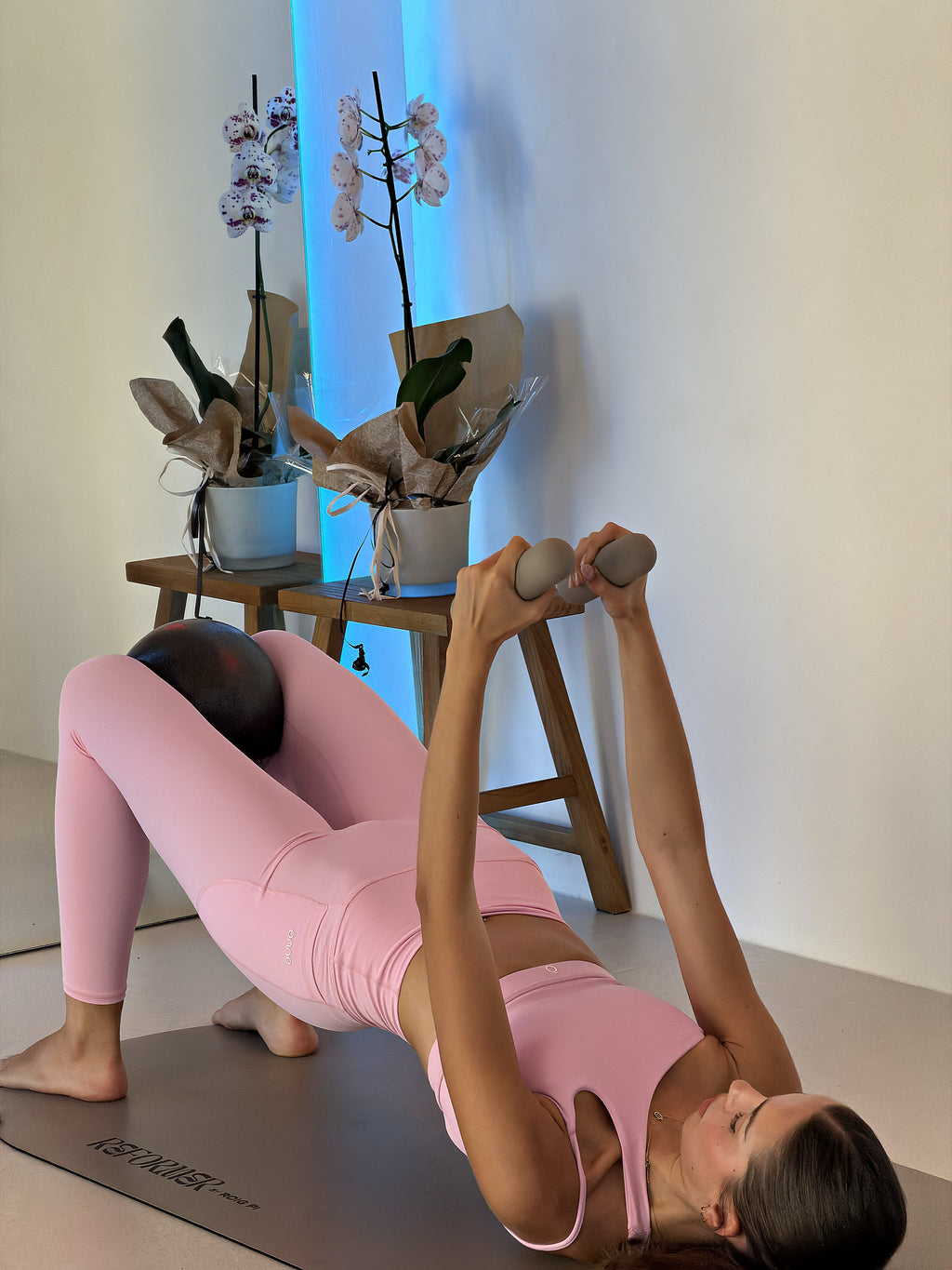Bark Leggings in Cherry Pink, ÔNNE activewear