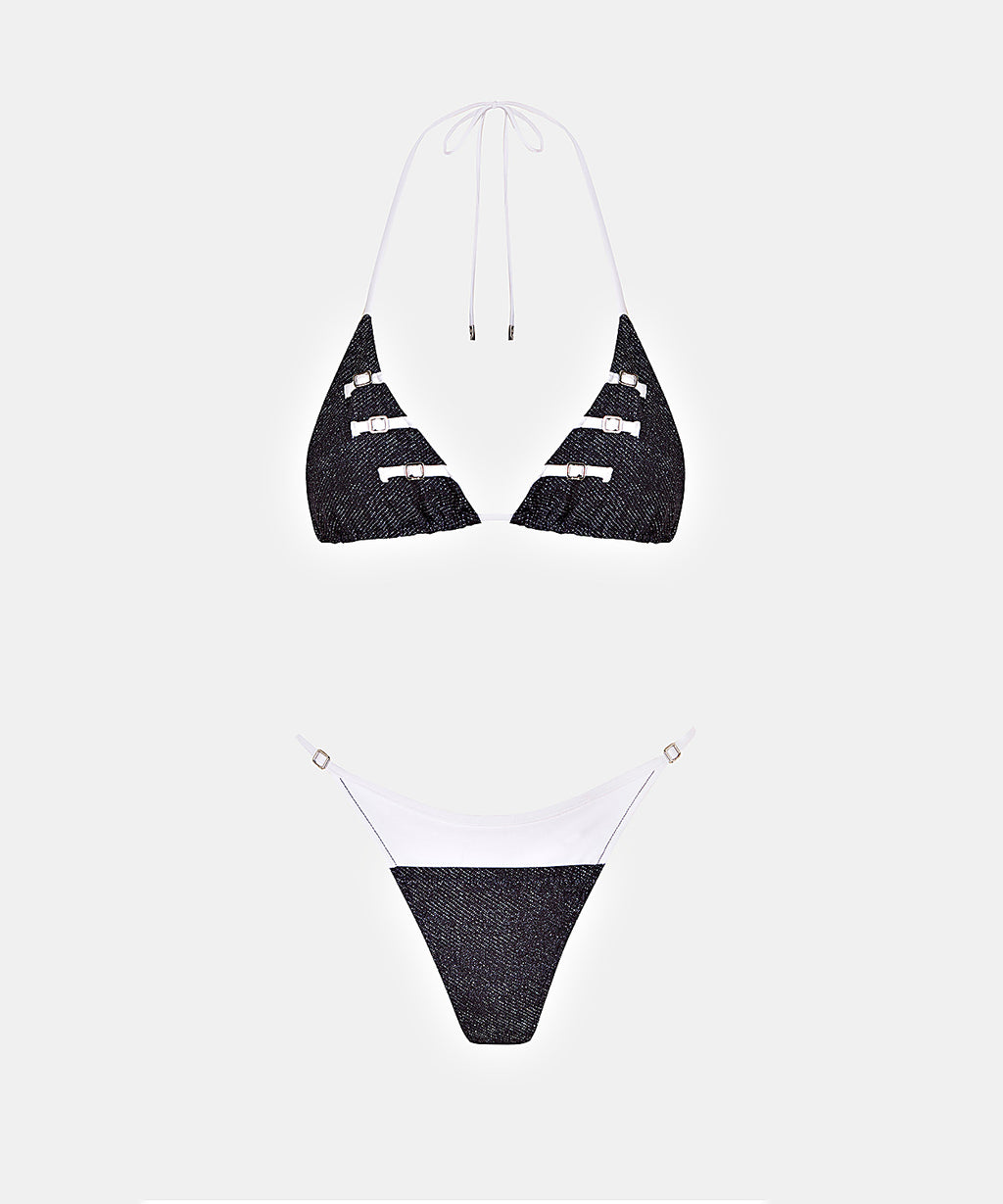 Zoan Top in Blue White, ÔNNE swimwear
