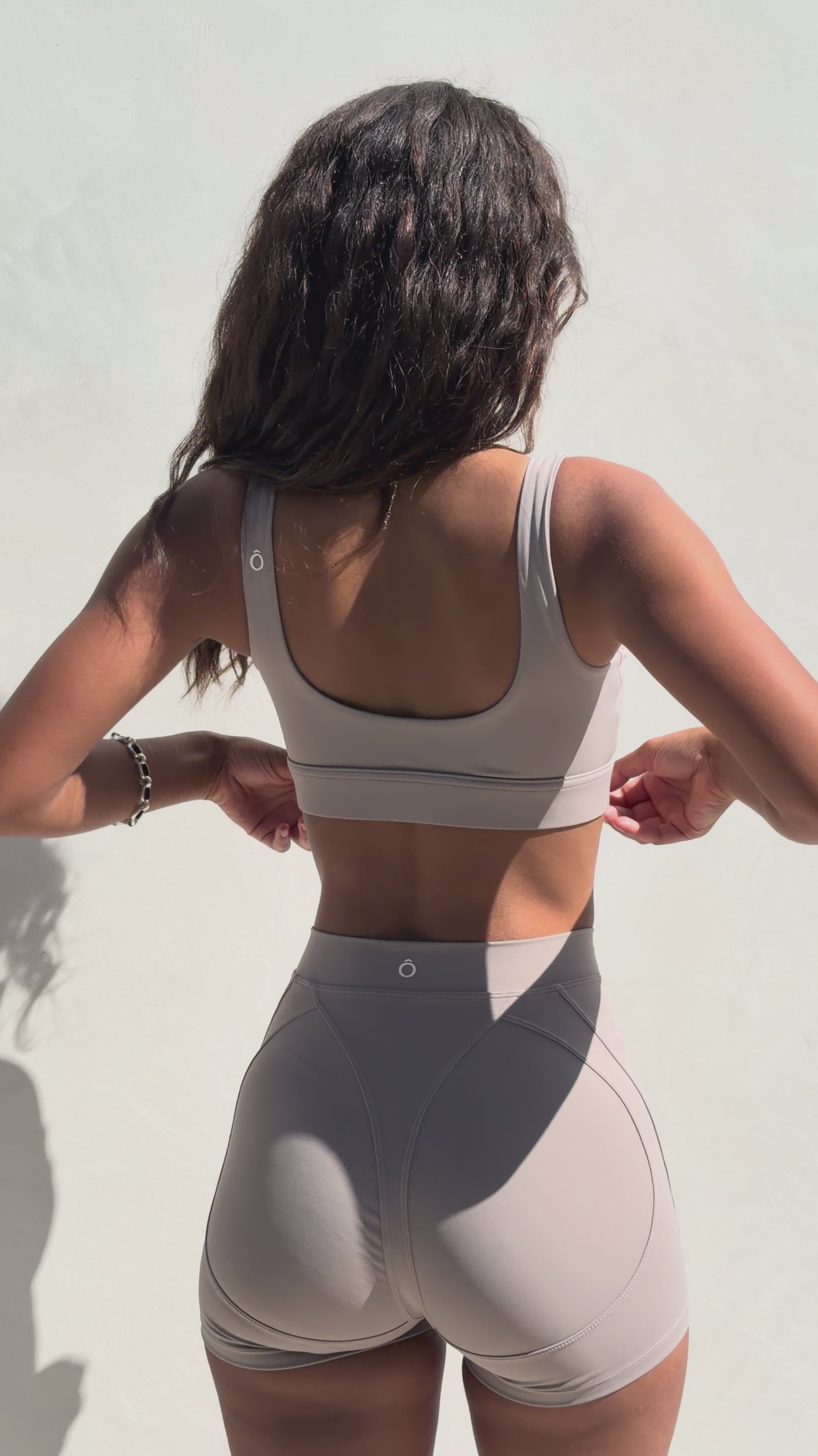 Cinder Shorts in Camel Gray, ÔNNE activewear