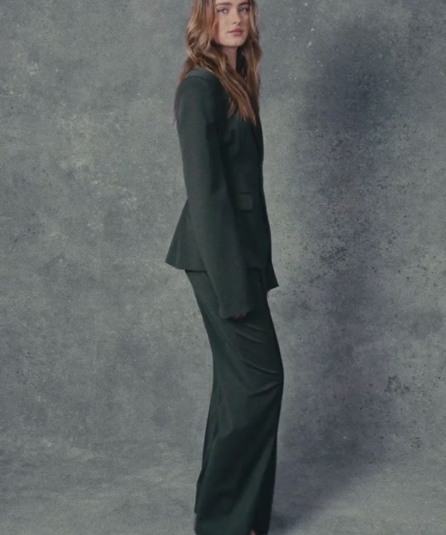 The Fitted Tailored Blazer Green