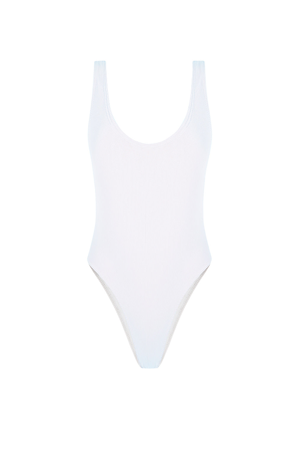 Phoenix One piece Rib in White, ÔNNE swimwear